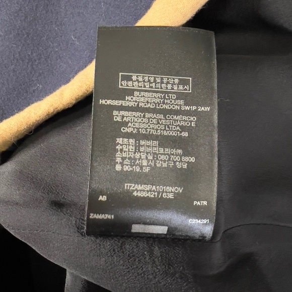 BURBERRY | Wool Pencil Skirt - Navy & Camel/Tan NWT - Picture 14 of 14